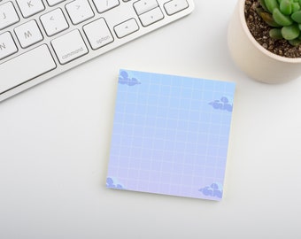 Celestial Skies • Square Grid Sticky Note • Sustainable Post-it® Note Pad