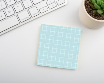 Mint Frost • Square Grid Sticky Note • Sustainable Post-it® Note Pad
