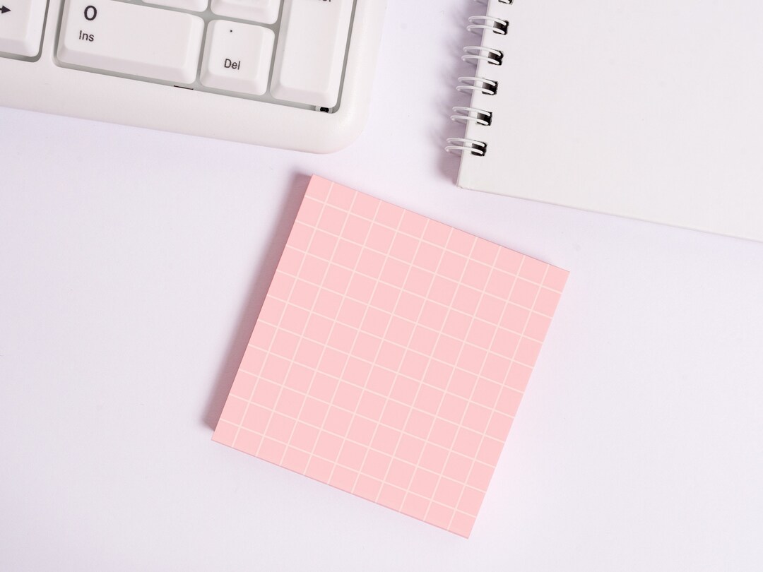 Strawberry Milk • Square Grid Sticky Note • 50 Sheet 3M Post-it Notes ...