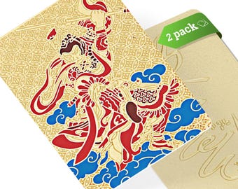 Talent Star Activator Feng Shui Amulet Card Symbol of Potentials Abilities & Talents Feng Shui Gift Pocket-Sized Talisman Made in USA 2-Pack