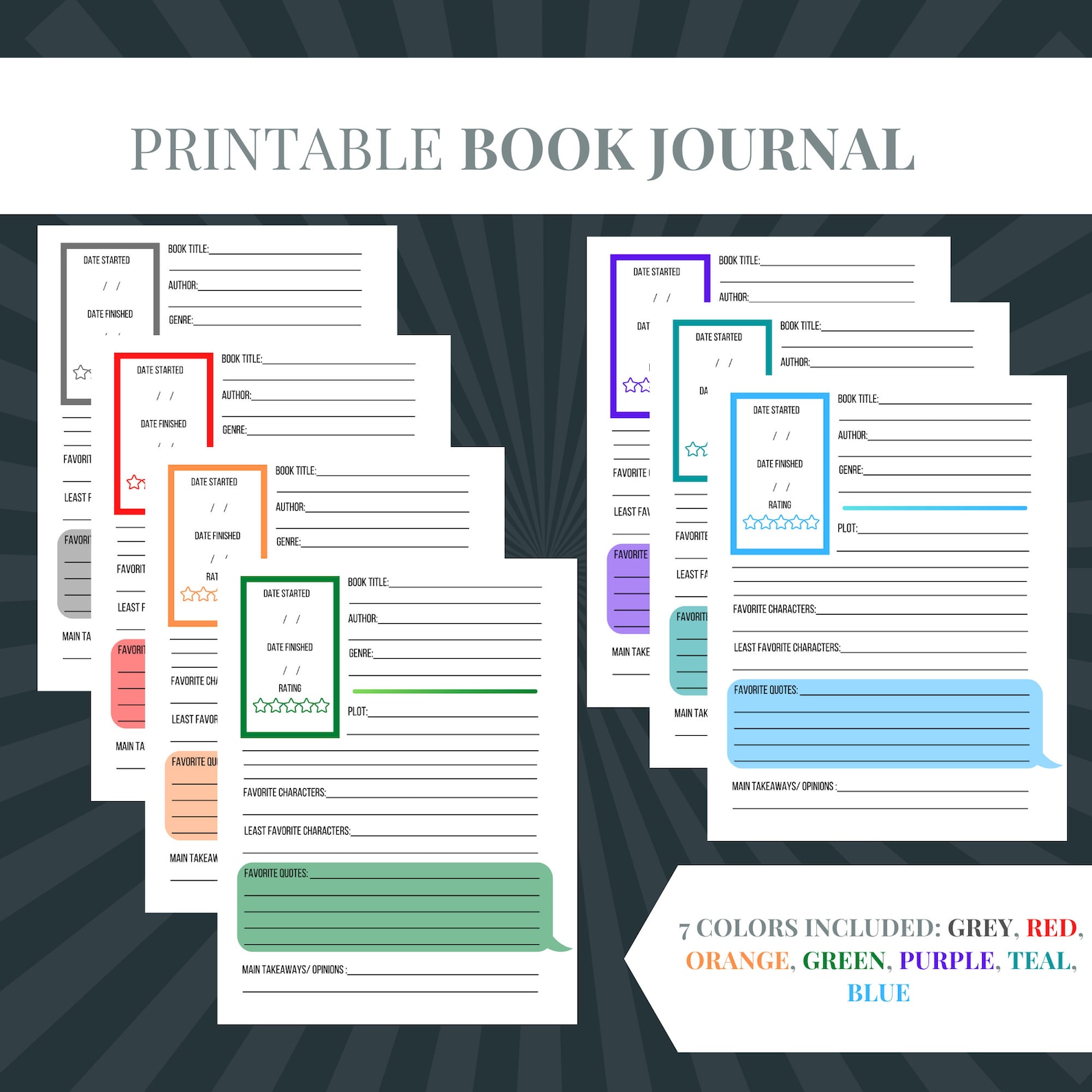 printable-book-journal-template-book-reading-log-and-review-etsy