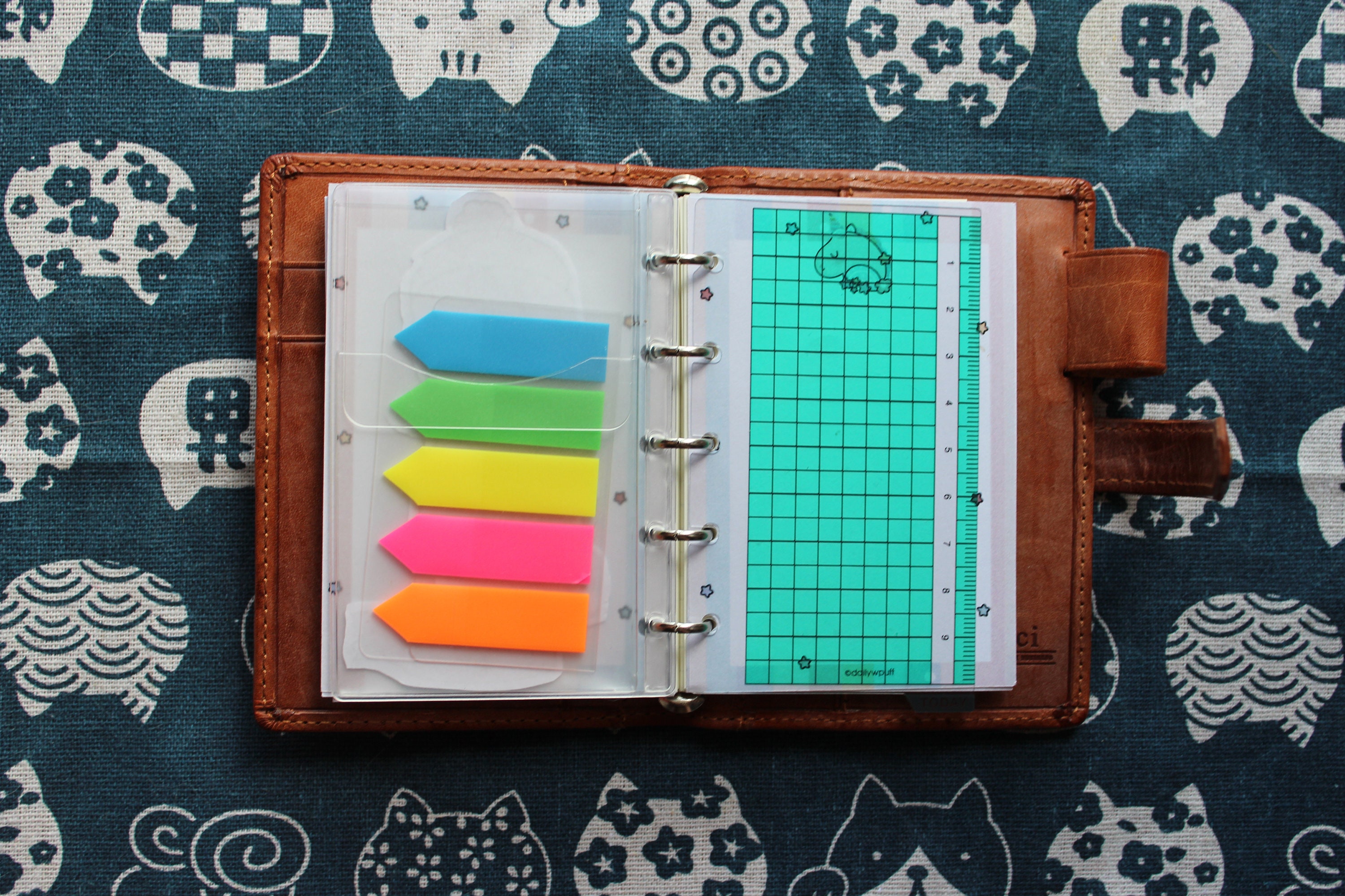 MINI PLANNERS Plastic Sleeve Pocket 5 Rings Mini Rings Mini 5 Micro 5 ...