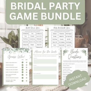 BRIDAL PARTY GAMES | Clean and Dirty Version Charades/Pictionary | Editable Instant Download Canva Template
