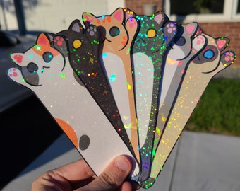 Long Cat Bookmarks - Double Sided and Holographic