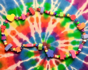 Kidcore Old School Foam Kandi Necklace