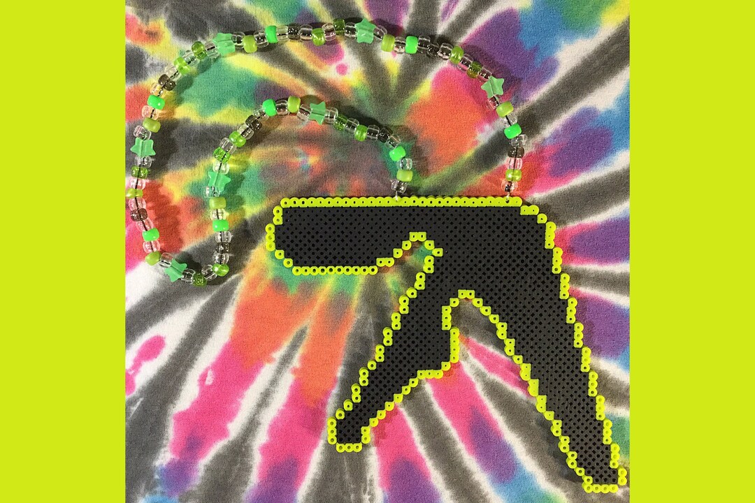 Aphex Twin Kandi Perler Necklace Etsy