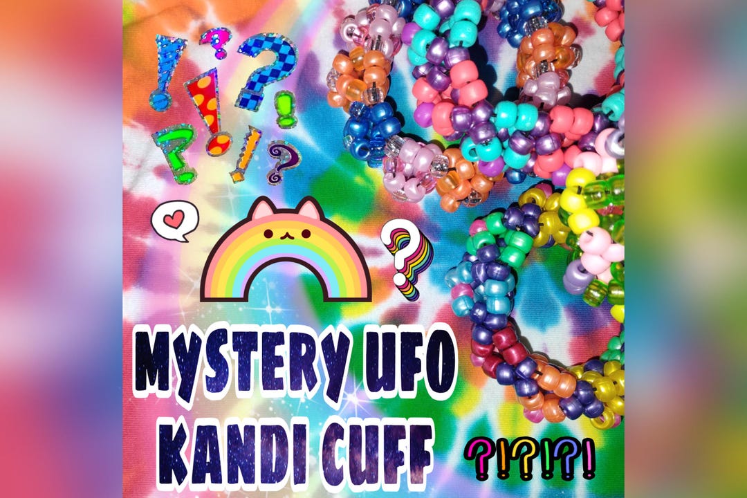 Random Colors Mystery 3D Ufo Kandi Cuff - Etsy