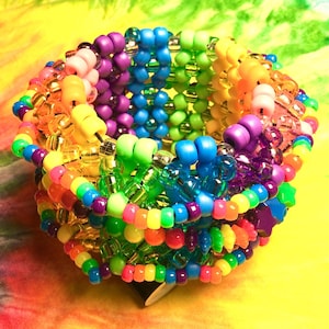 Rainbow Rotator Epic 3D Kandi Cuff
