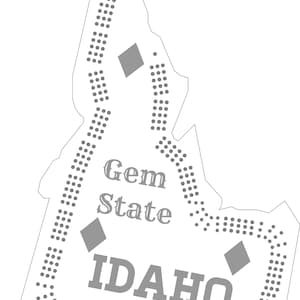 Tablero de Cribbage de Idaho SVG