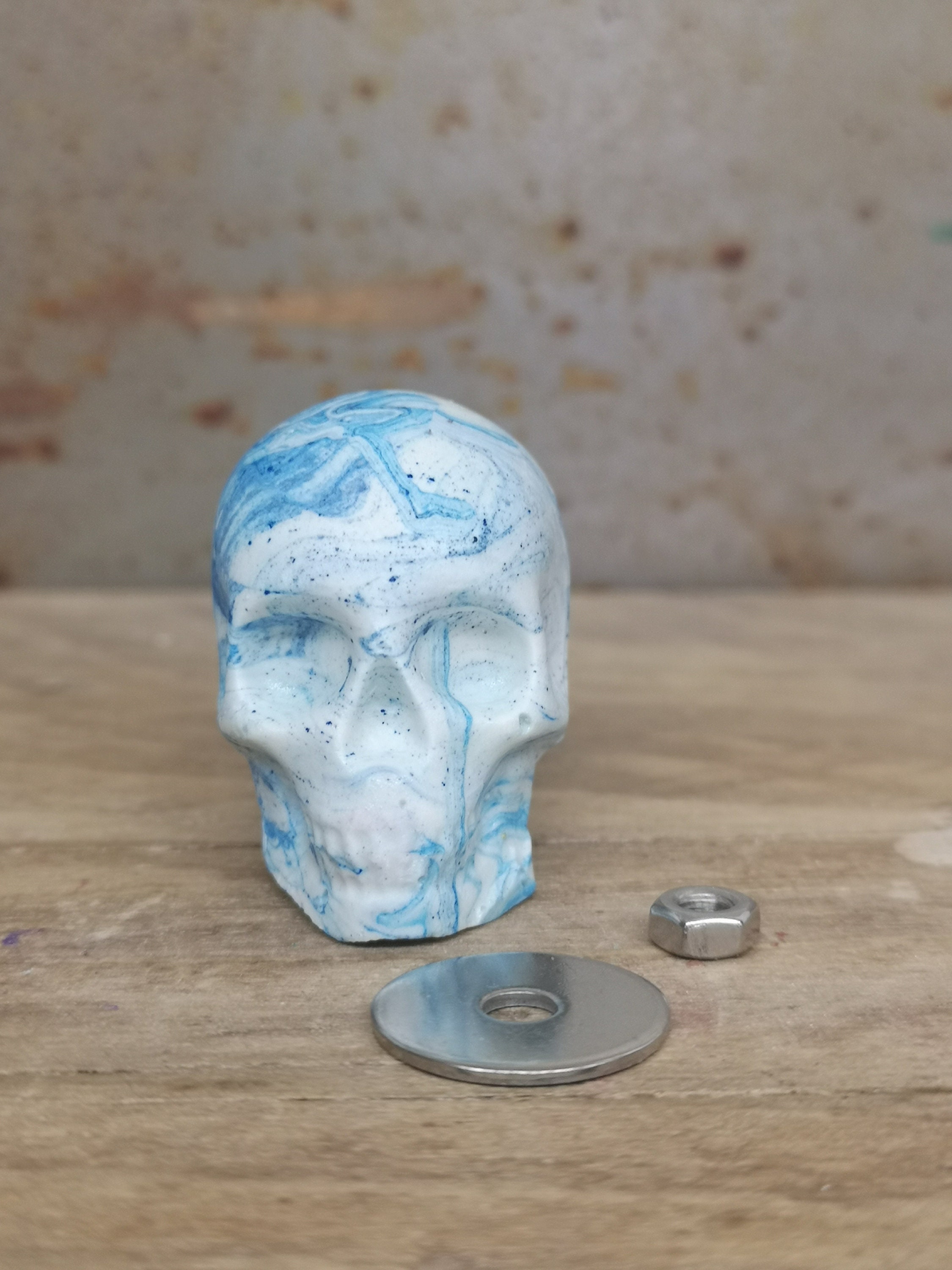 Perillas de cráneo efecto mármol tiras de cráneo jesmonite | Etsy