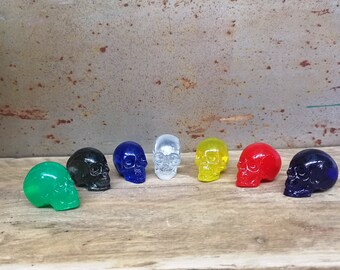 Hand Cast Resin Skull Knob: Gothic Drawer Pull, Made to Order