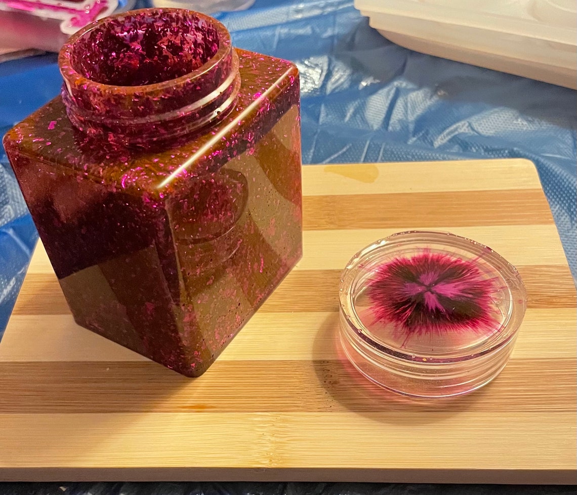 Bottle made out of resin Etsy