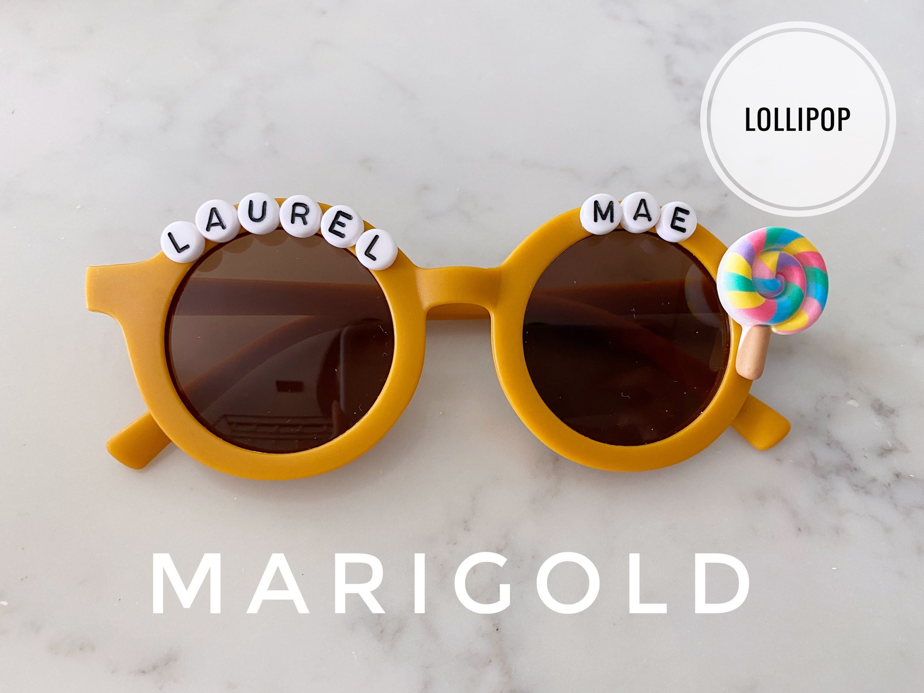 Personalized Name Desserts Cupcake Lollipop Sunglasses for Etsy