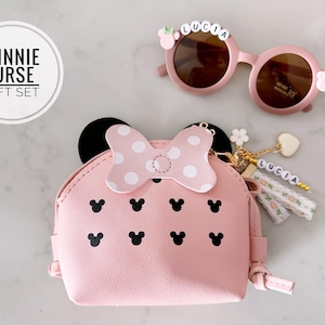 Adorable Minnie Mouse Crossbody Purse for Kids | Girls’ Disney Shoulder Bag | Christmas Gift for Toddlers Grandchild & Children Gift imagem 1