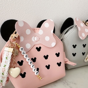 Girls Minnie Mickey Mouse Disney Personalized Name Handbag First Purse Toddlers Kids Babies Birthday Gift Graduation Christmas Basket Etsy