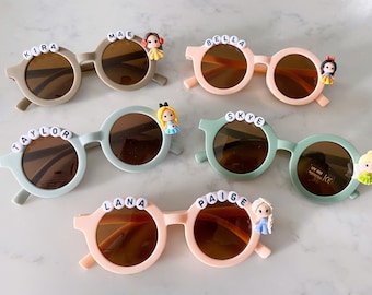 HARR Kids Sunflower Sunglasses - Cute Round Flower Frame UV 400 Protection For Boys & Girls