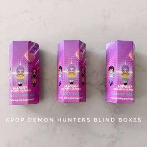 Kpop Inspired Hunters Blind Box – Mystery Mini Figurines | Collectible Demon Hunt Characters | Birthday Favors K-Pop Merch Christmas Gift