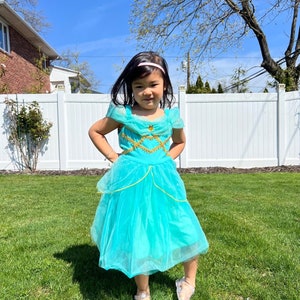 childrens princess jasmine fancy dress Amazon.com: Yosbabe Girls Jasmine Costume Arabian Princess Jasmine Cosplay Costume with Headband Accessories Halloween Party Dress up Costume for Kids (130(5-6T)) : Clothing, Shoes & Jewelry