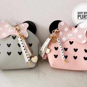 Adorable Minnie Mouse Crossbody Purse for Kids | Girls’ Disney Shoulder Bag | Christmas Gift for Toddlers Grandchild & Children Gift imagem 2