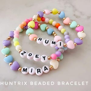 Set of 3 Handmade Kids Demon Hunters Bracelets | Friendship Bracelets | K-Pop Inspired Gift | Huntri Jewelry | Girls Birthday Christmas Gift