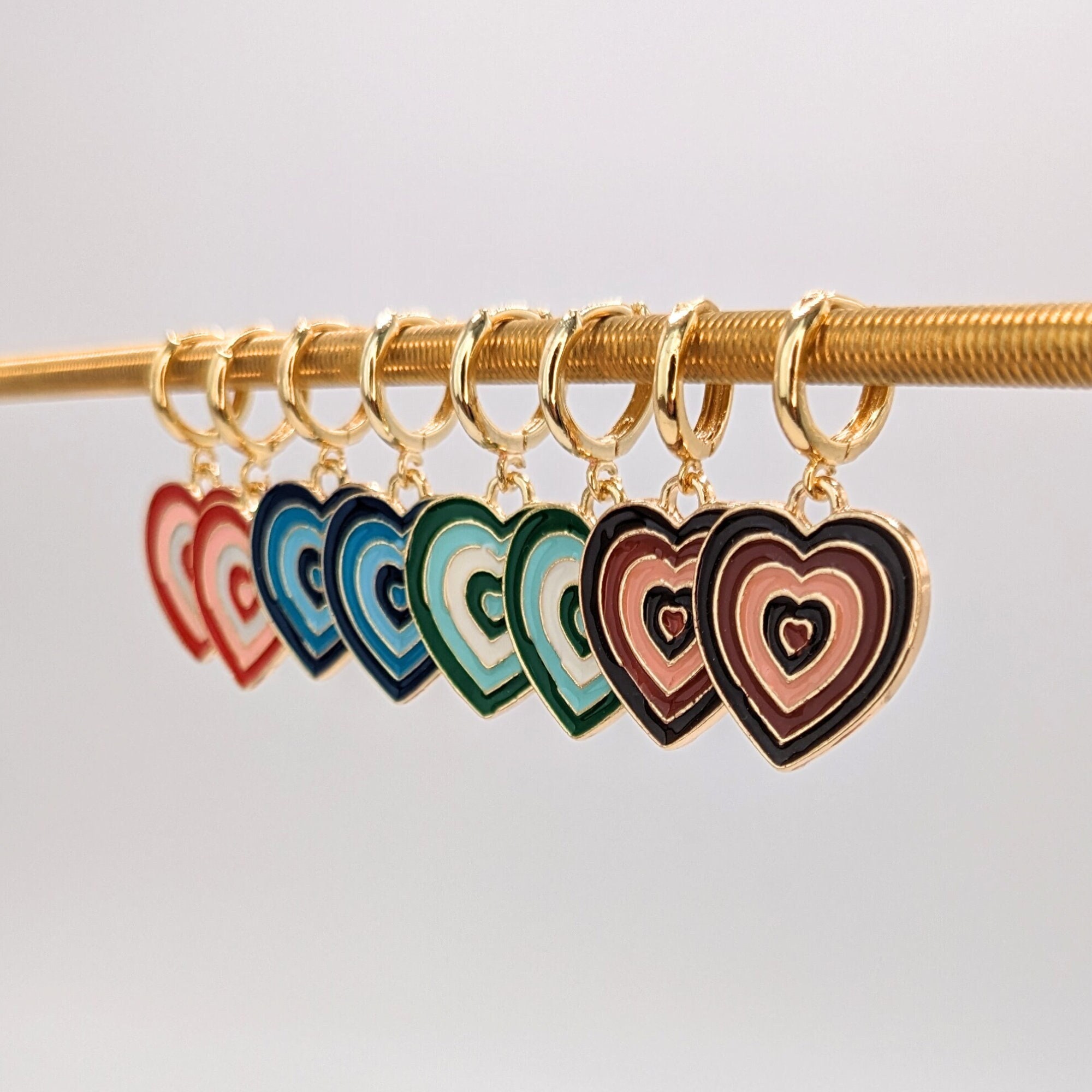 Pendentif Collier Année 70 Couleur Or Avec Cristaux Signé *5320 - Occasion Vintage