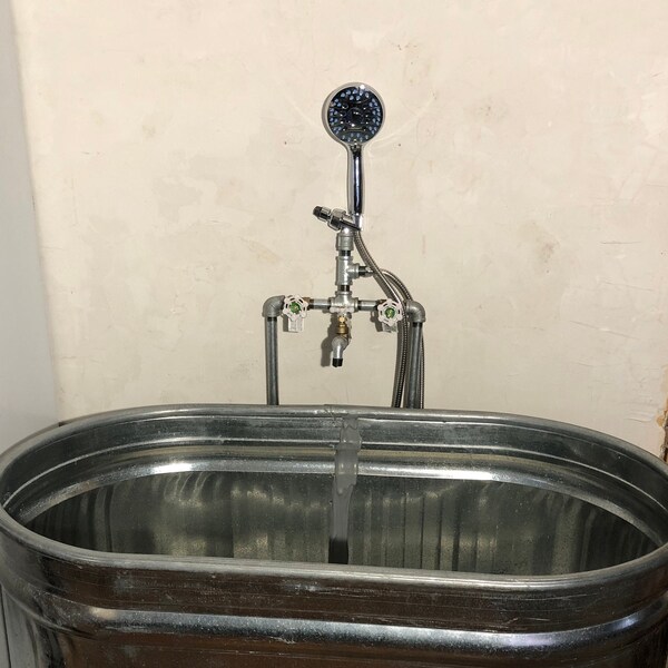 Galvanized Bath Tub Etsy