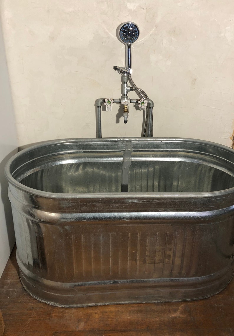 Bathtub Rustic Galvanized Stock Tank Hillbilly Bathtub and Etsy