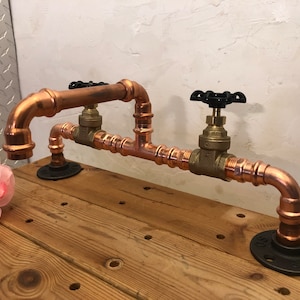 Customizable Height Copper Faucet with Brass Valves Deck Mount