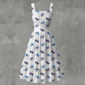 Eye Print Dress - Etsy