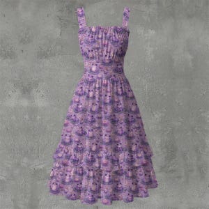 pastel goth dress Victorian Gothic The adjustable length using a drawstring underneath the skirt makes it perfect for any occasion Aesthetic Gothic Dress - Pastel