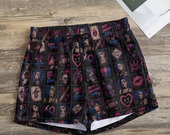 Chaos Playground | Riot Girl Print | Women’s Casual Shorts