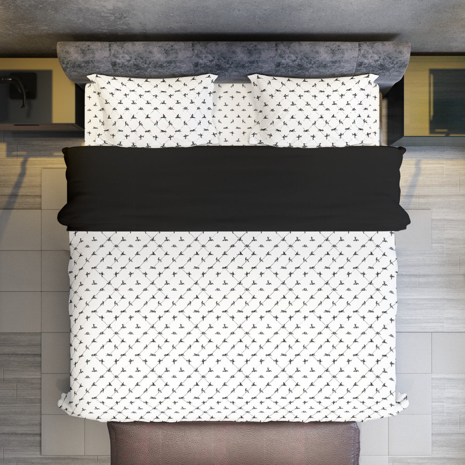 Sexual Positions Pattern | Man & Woman Stick People | White and Black ...