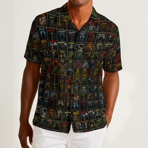 Monster Mash Classics Check | Men's Hawaiian Shirt | 115GSM Cotton poplin