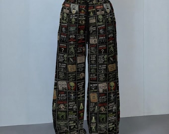 Close Encounters | Alien Horror Check | Women's Casual Pants | 230GSM