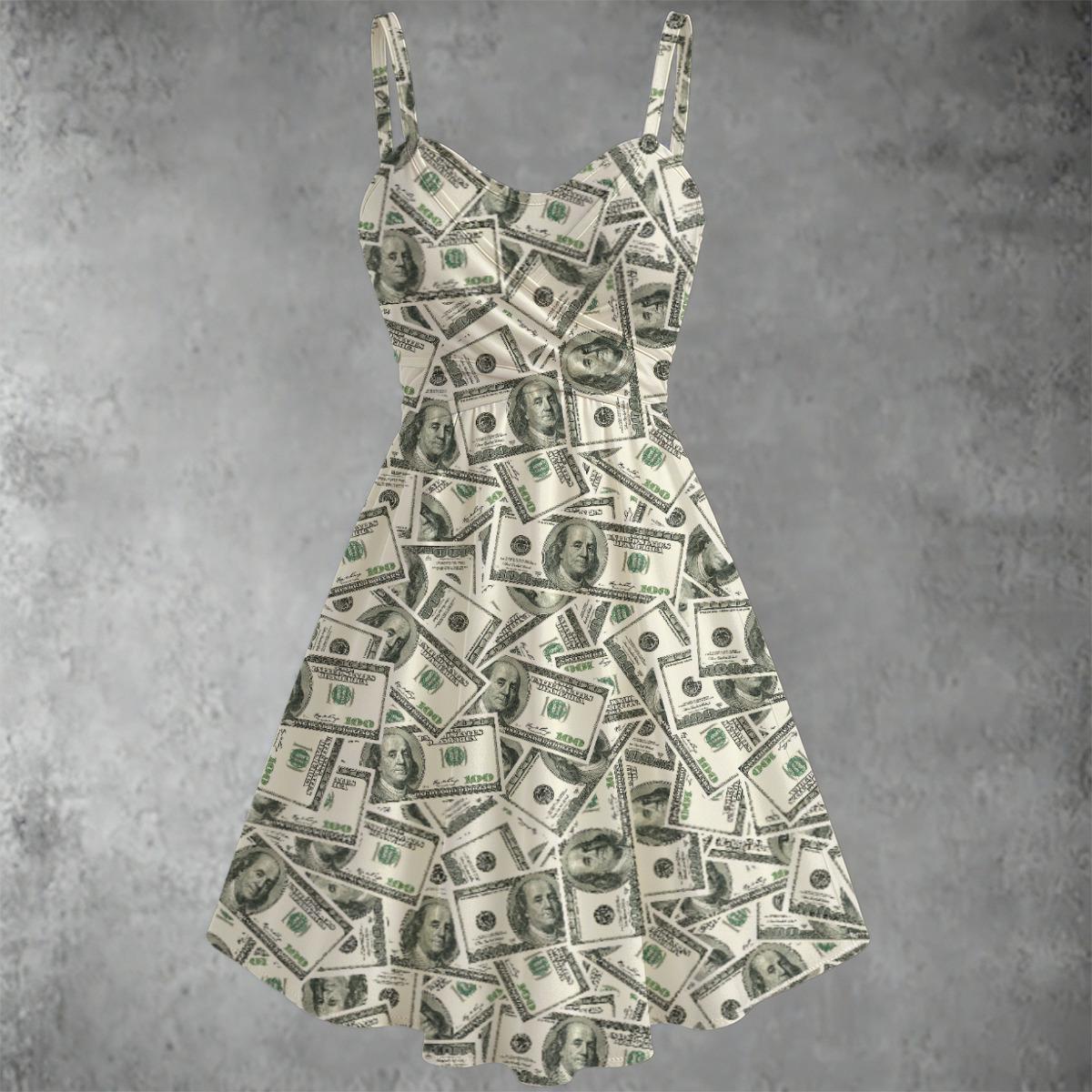 Money Print Dress