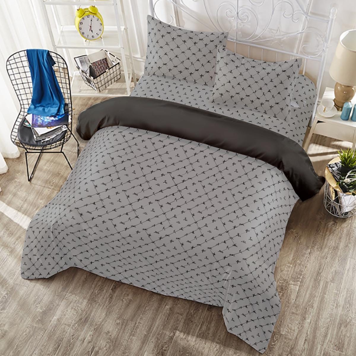 Sexual Positions Pattern | Man & Woman Stick People | White and Black ...