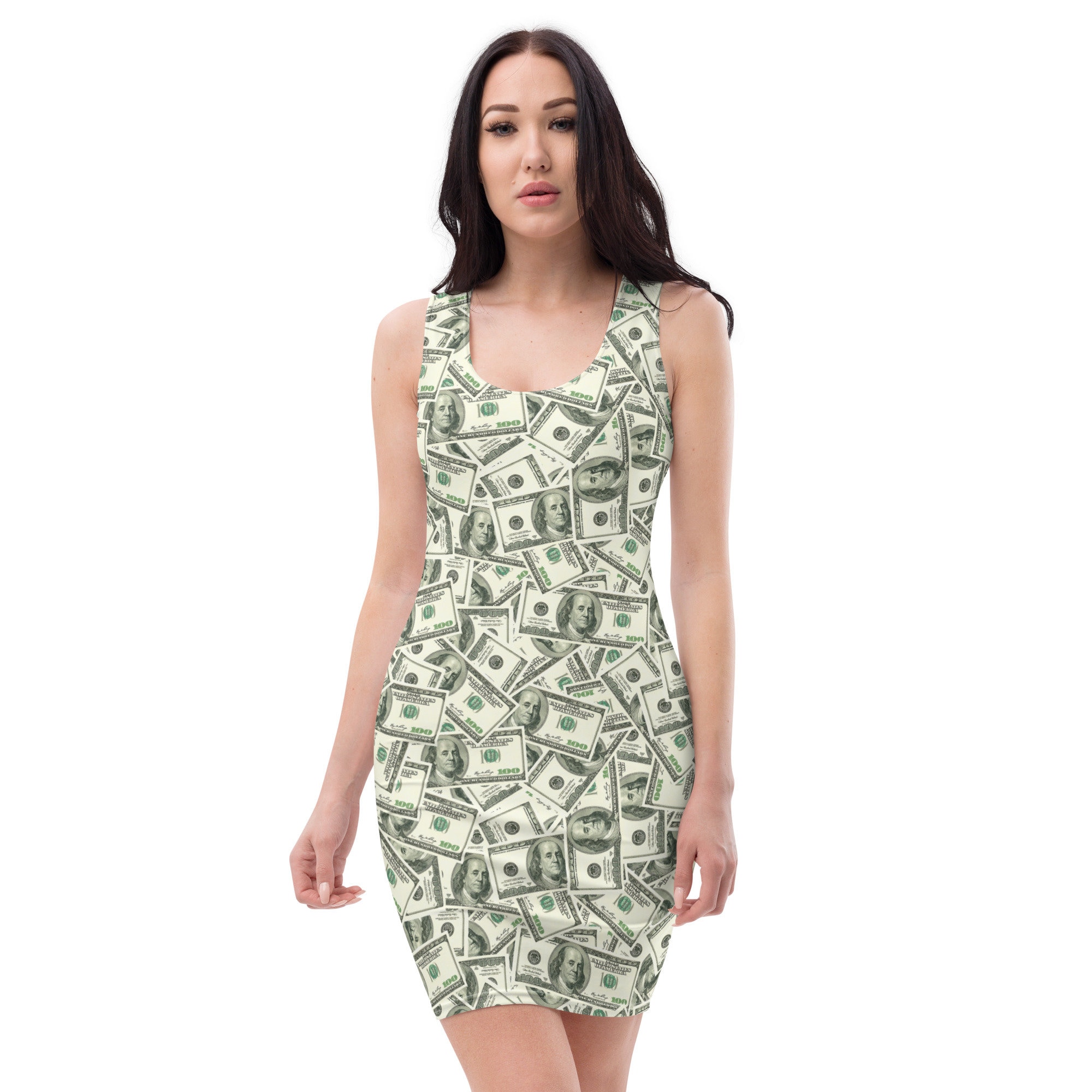 Mint Money Maker | 100 Dollar Bills | Money Manifesting | Bodycon dress