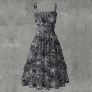mourning grey dress Mourning Dress