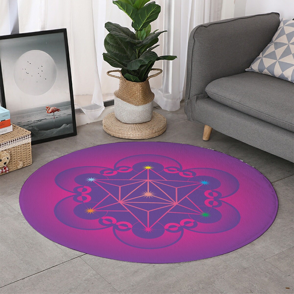 Metatron's Cube | Meditation Rug | Powerful Sacred Geometry | Thicken ...