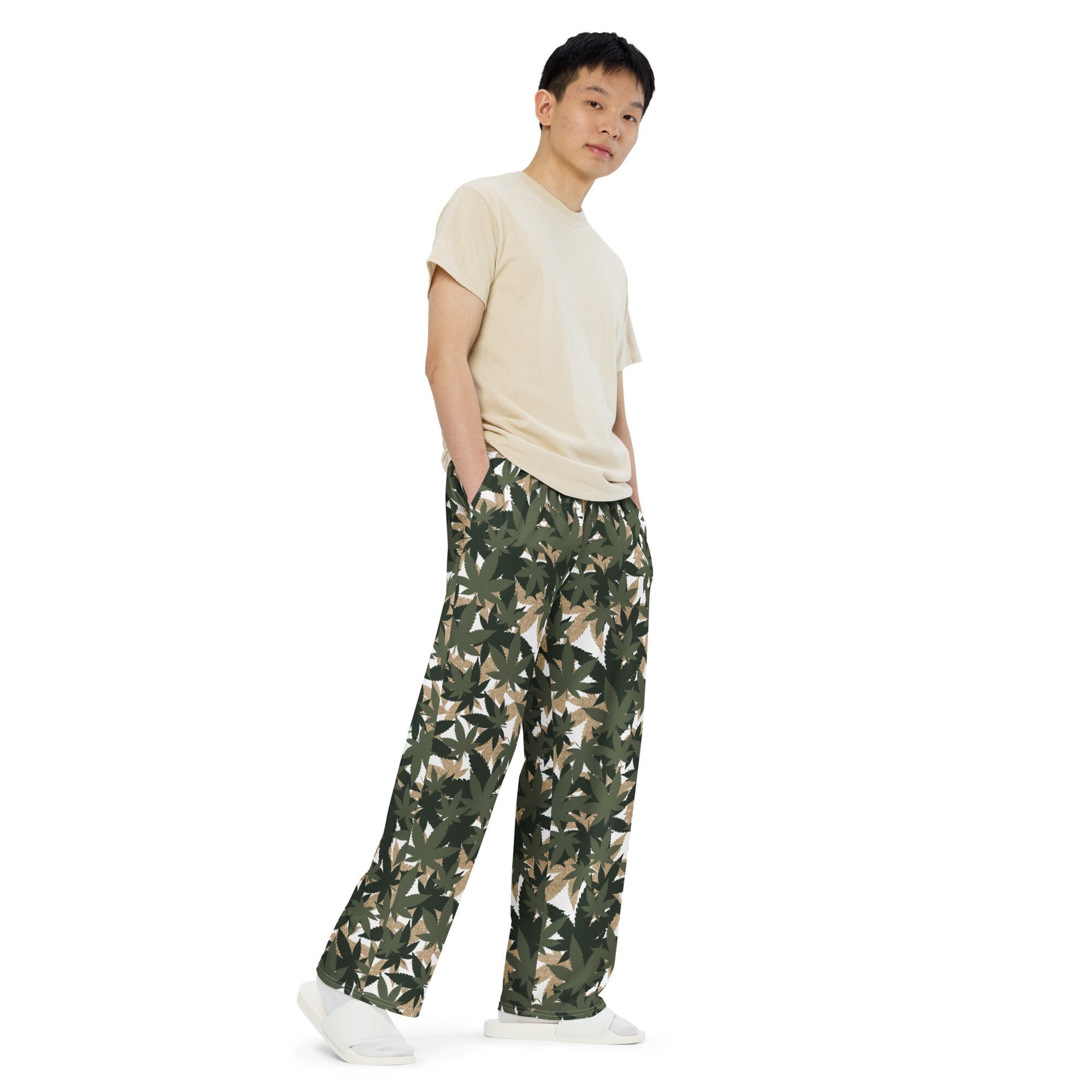 美品 L'Appartement Leaf Print Pants L'Appartement 〉LEAF PRINT PANTS/36サイズ