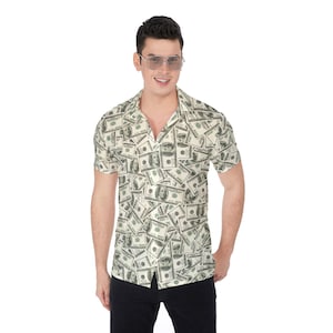 Money Maker | 100 Dollar Bills | Money Manifesting | All-Over Print Men's Shirt