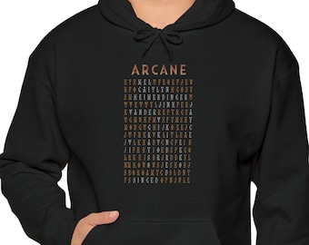 Arcane karakters Unisex hoodie.