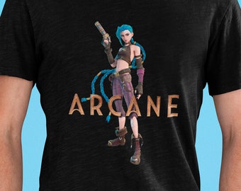 T-Shirt Arcane (League Of Legends) - Édition Limitée - Taille XL Blanc - Uniqlo Neuf