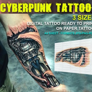 Amazoncom EeXUAN Large Robot Arm Waterproof Temporary Tattoos Men Women  Mechanical Arm Sleeve Tatoo Fake Tattoo Stickers Body Art Tatto  Beauty   Personal Care