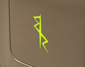 Logotipo de Cyberpunk Edgerunners Pegatinas transparentes al aire libre, troquelado, chaqueta David Martínez