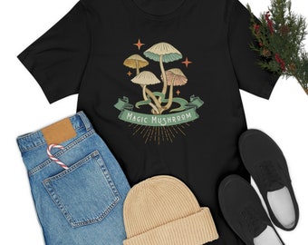 Magic Mushroom T-shirt, Magic Mushroom, Nature Lover Mushroom, Psychedelic Art, Mushroom vintage t-shirt.