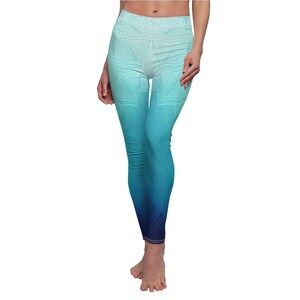Mandala artistic yoga Pilates leggings.