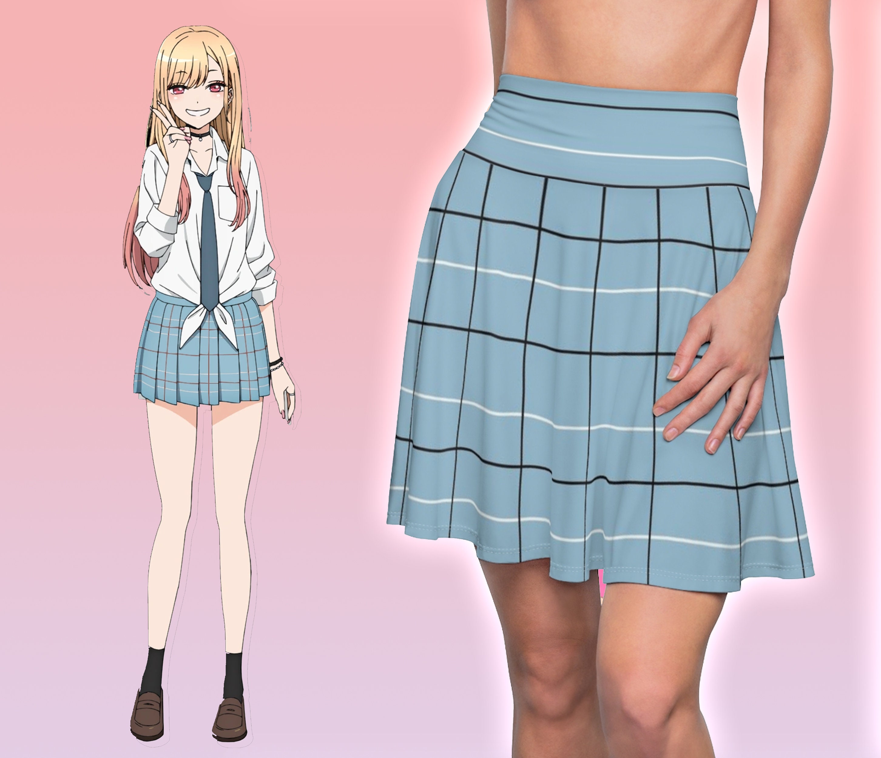 Buy Anime Mini Skirt Online In India  Etsy India