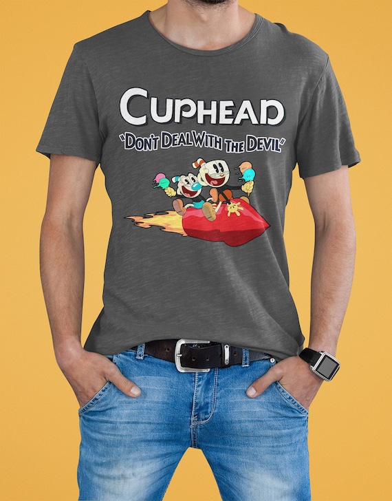 Cuphead and Mugman T-shirt, Cuphead Don't Deal With the Devil, Unisex High  Quality Tee, Men's Women's All Sizes - Etsy UK