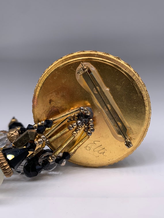 Etta Signed Dangle Statement Brooch - image 9